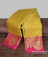 Semi Banarasi Kora Muslin Tanchui Soft Silk Saree Mustard and Pink