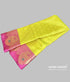 Semi Banarasi Kora Muslin Tanchui Soft Silk Saree Mustard and Pink