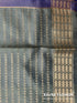 Semi Raw Silk Mehendi Green Handloom Saree with all over Khapa dots and khapa border