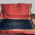 Semi Raw Silk Maroon Handloom Saree with all over Khapa dots and khapa temple border