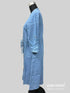 Readymade Blue 100% Denim Knee Length Front Open Flared Kurti