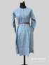 Readymade Blue 100% Denim Knee Length Kurti