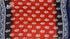 Maroon Red Hand Block Printed Mulmul Saree Blue Border