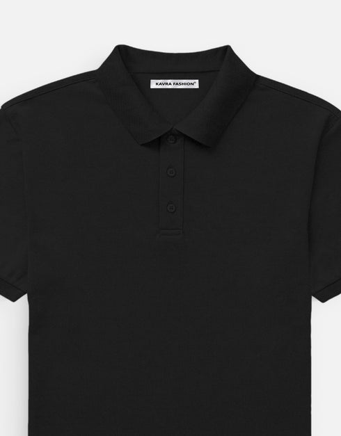 Men's Classic Plain Polo T-Shirt