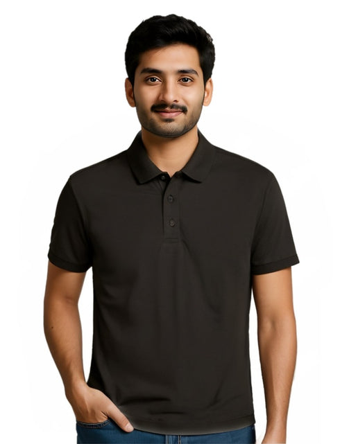 Men's Classic Plain Polo T-Shirt