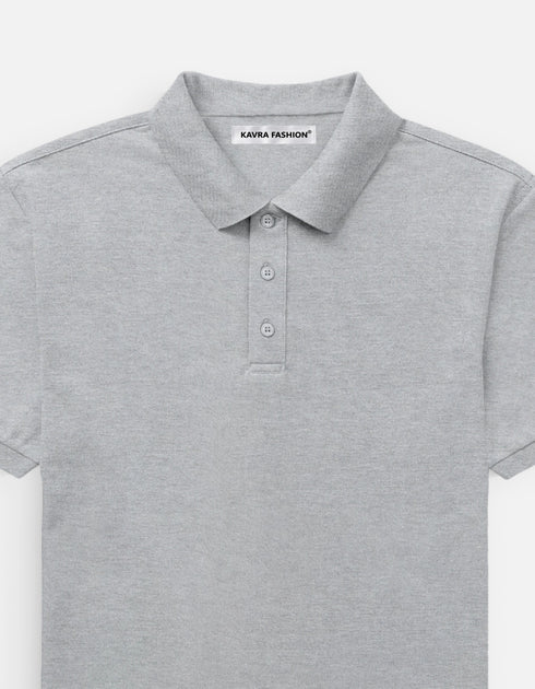 Men's Classic Plain Polo T-Shirt