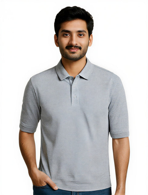 Men's Classic Plain Polo T-Shirt