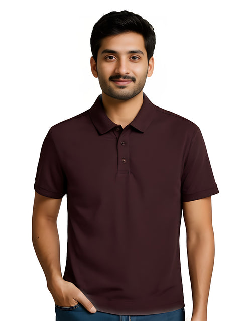 Men's Classic Plain Polo T-Shirt