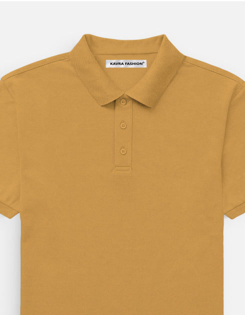 Men's Classic Plain Polo T-Shirt