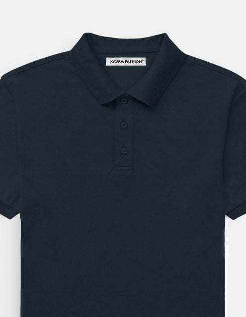 Men's Classic Plain Polo T-Shirt
