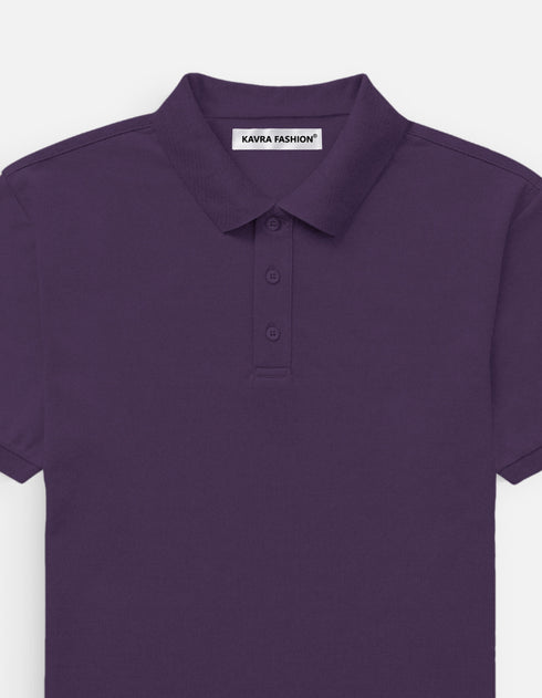 Men's Classic Plain Polo T-Shirt