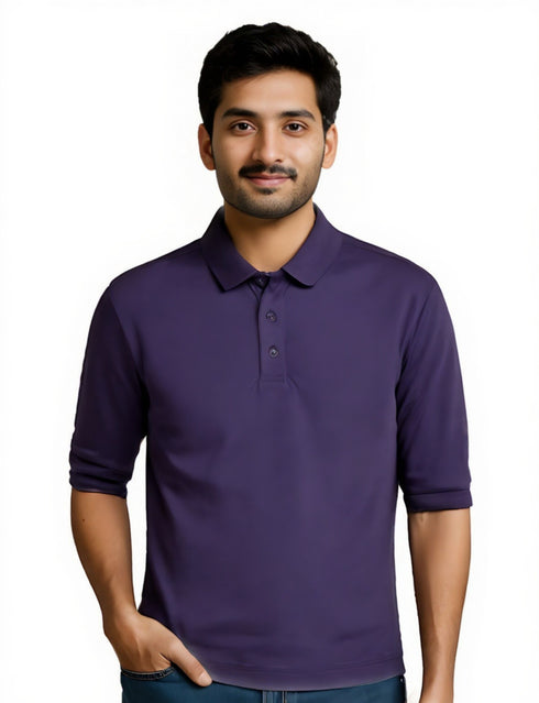 Men's Classic Plain Polo T-Shirt