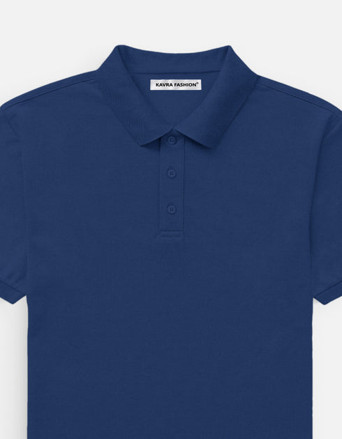 Men's Classic Plain Polo T-Shirt