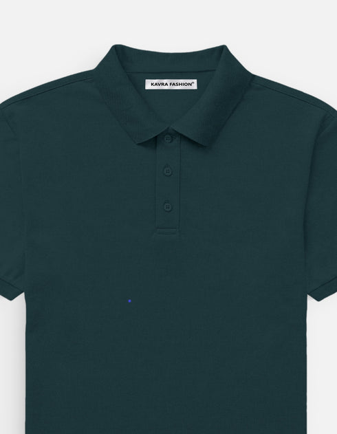 Men's Classic Plain Polo T-Shirt