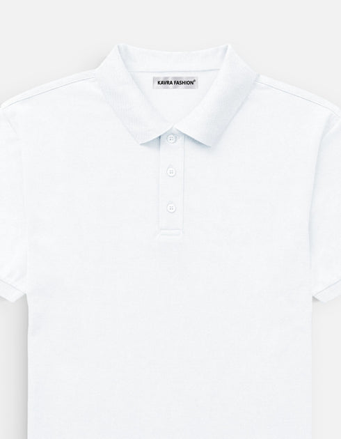 Men's Classic Plain Polo T-Shirt