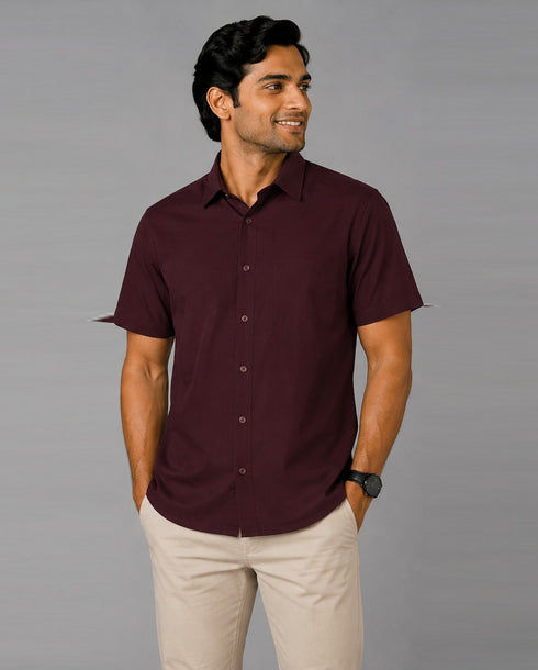 Men's Classic Oversized Plain Shirt