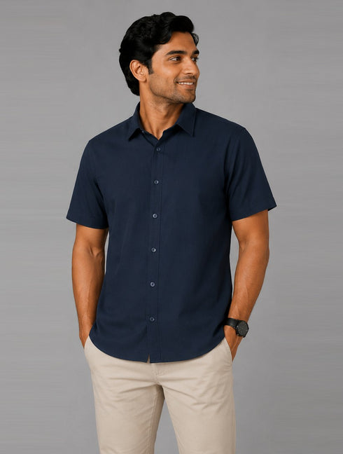Men's Classic Oversized Plain Shirt