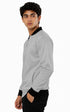 Classic Men's Grey Bomber Jacket