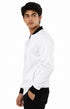 Classic Men's White Bomber Jacket