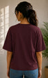 Women's Terry Oversized Plain T-Shirt