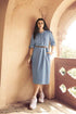 Readymade Blue 100% Denim Knee Length Kurti