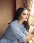Readymade Blue 100% Denim Knee Length Kurti