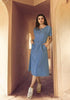 Readymade Blue 100% Denim Knee Length Kurti