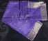 Purple Pure Kosa Silk Handloom Saree with Golden Zari Border and Hand Woven Pallu with Floral Motifs
