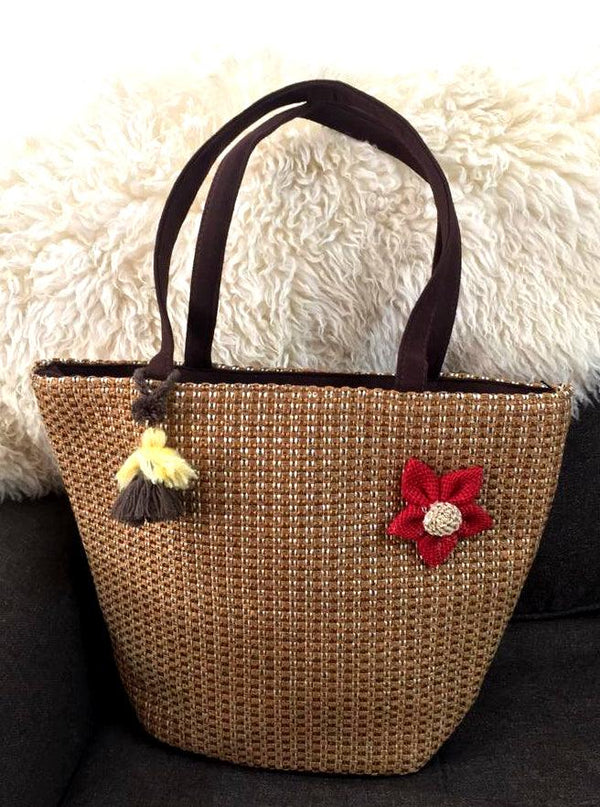 Kavra Handcrafted Woven Multipurpose Jute Tote Bag