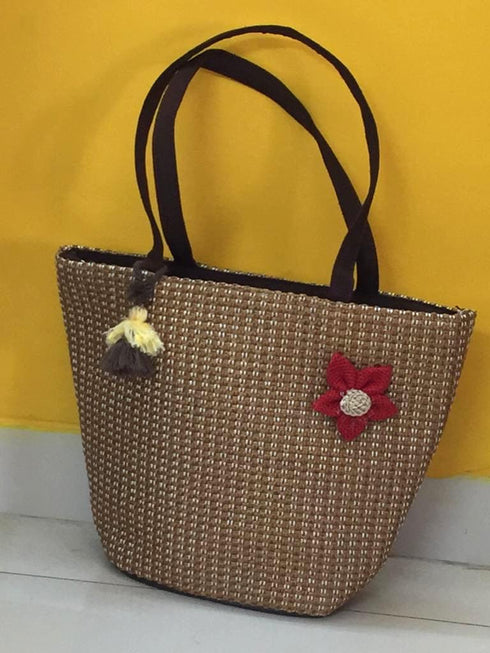 Kavra Handcrafted Woven Multipurpose Jute Tote Bag
